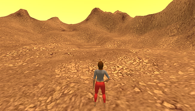 Textures applied to OpenSim.  The sky has also been adjusted (see below).